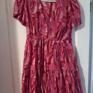 BA&SH Pink Patterned Dress